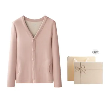 ROBINHOOD Thermal Tops Women's Gift Box Set Dark Pink