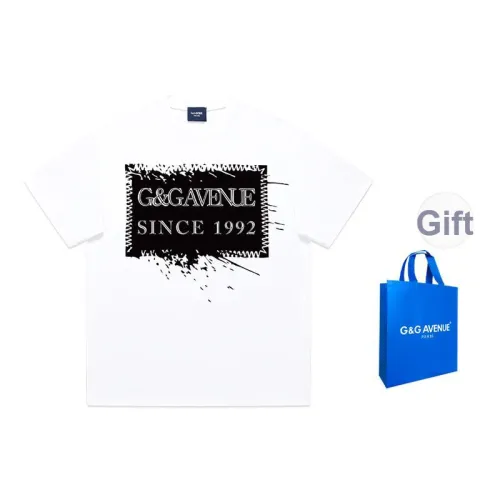G&G AVENUE Белая унисекс футболка