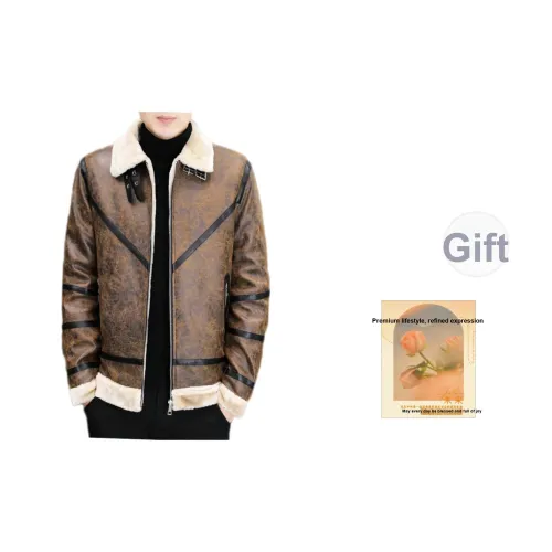 UZXJ Унисекс Кожаные куртки