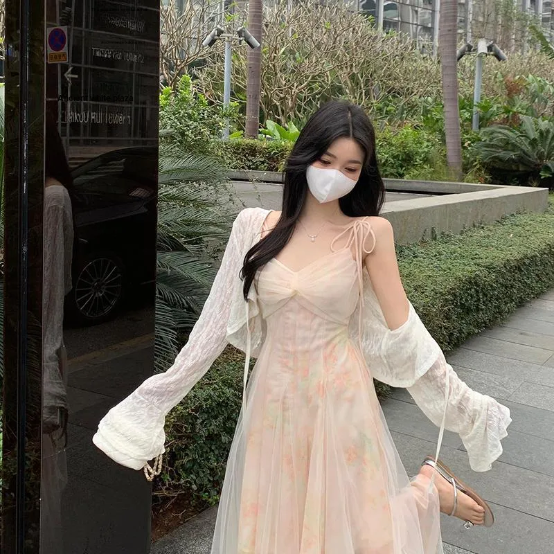 Mu Xiao Xin Two Piece Skirt Sets Women's-4