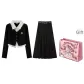 Bear Gift Box Set (Knitwear+Black Skirt)