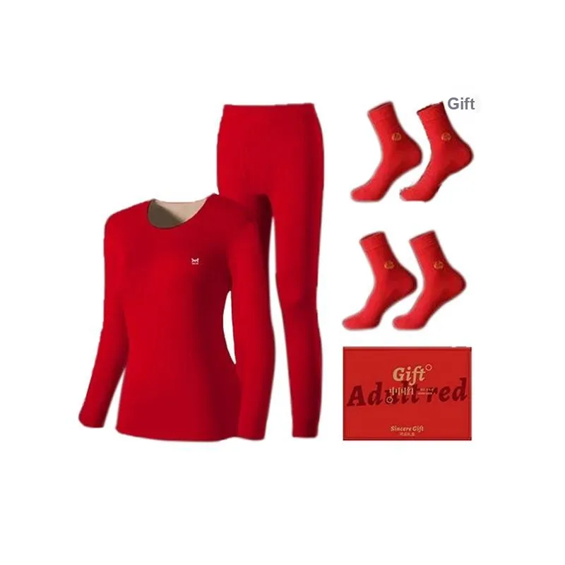 MIIOW Honmei Honmei Series Thermal Set Women's Gift Box Set Red-0