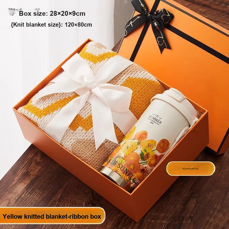 TIXILI Practical Knitted Fabric Blanket For Air Conditioners-9