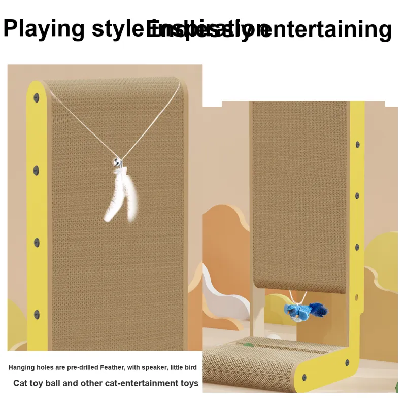 Bebe Fun Upright L Shaped Cat Scratching Board-6