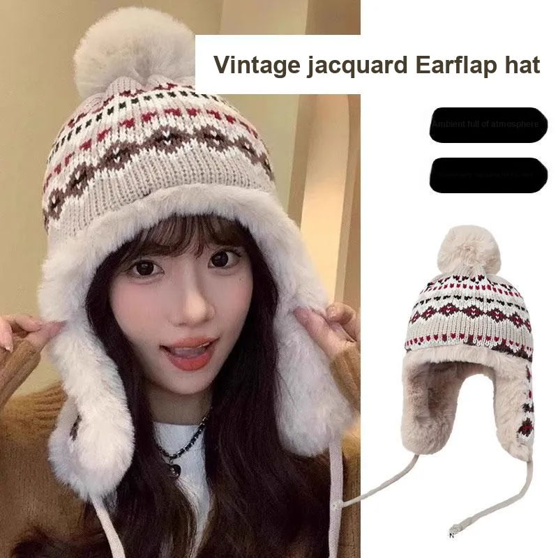 YUZHAOLIN Thickened Trapper Hats Women's-2