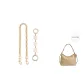 [Gold-Tone Two-Piece Set]Camellia 15cm+Decorative Chain 45cm