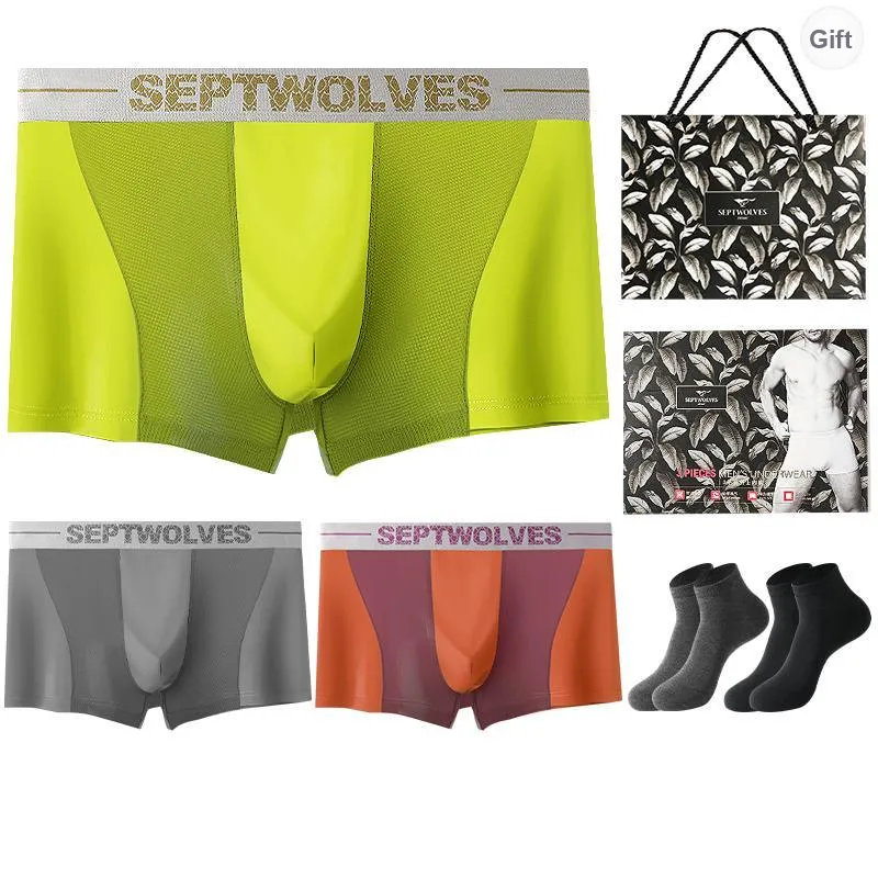 SEPTWOLVES Underwear Gift Boxes Men's 3 Pack+Shopping Bag-12