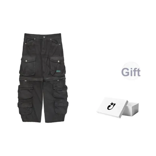 CEEC LA 24FW Карго Брюки Унисекс Черный