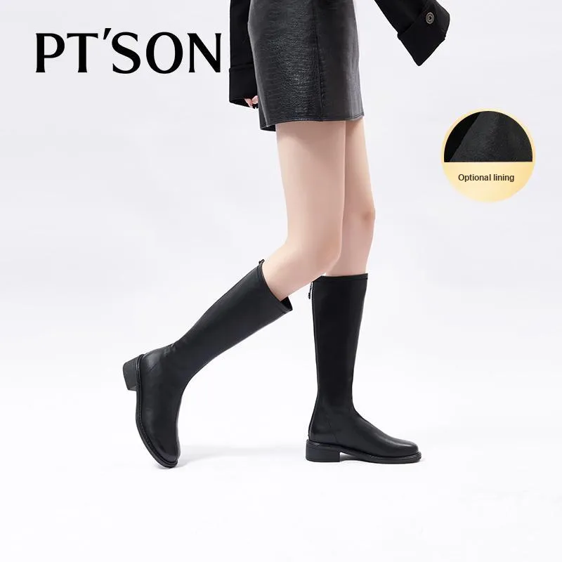 PT'SON Knee high Boots 4cm Women's-32