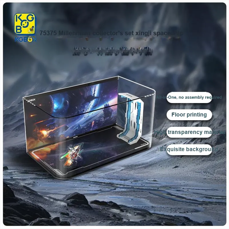 KGBOX Building Block Star Wars Collection 75375 Millennium Falcon Xingji Spaceship Model Accessories-16