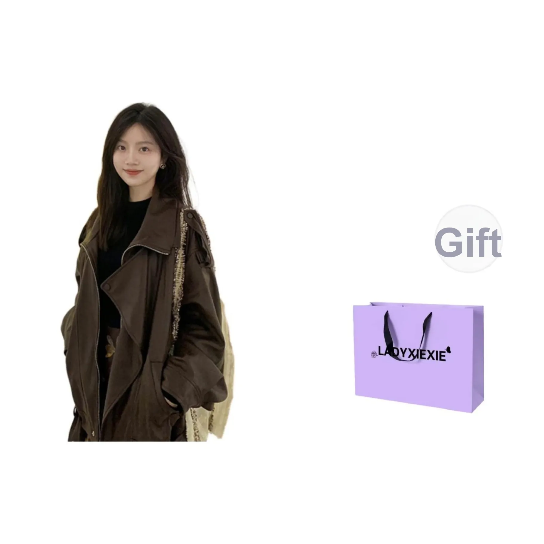 LADYXIEXIE Кожа Куртка Унисекс