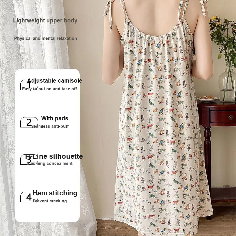 MIIOW Cool One Summer Series Nightgown Women's Apricot-2