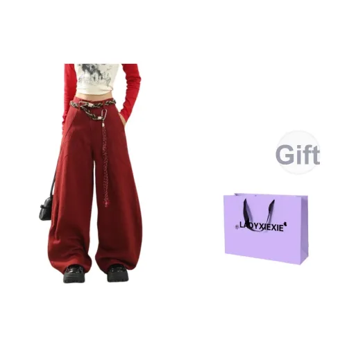 LADYXIEXIE Бургунди Женские Джинсы