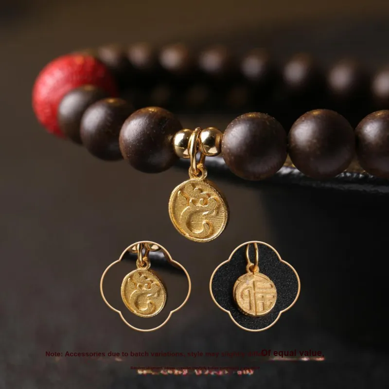 Moon Seal Hundred Rivers Fragrance Agarwood Precious Wood Bracelets Unisex-7