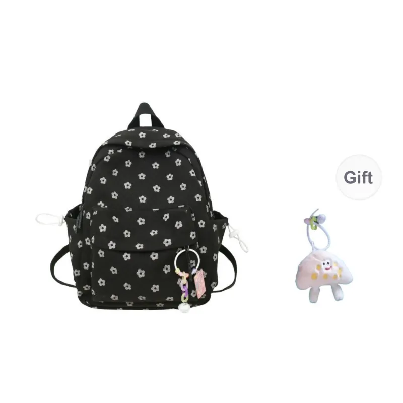 URBAN FOREST Nylon Backpack Unisex Pink/Black/Green/Blue/White-6