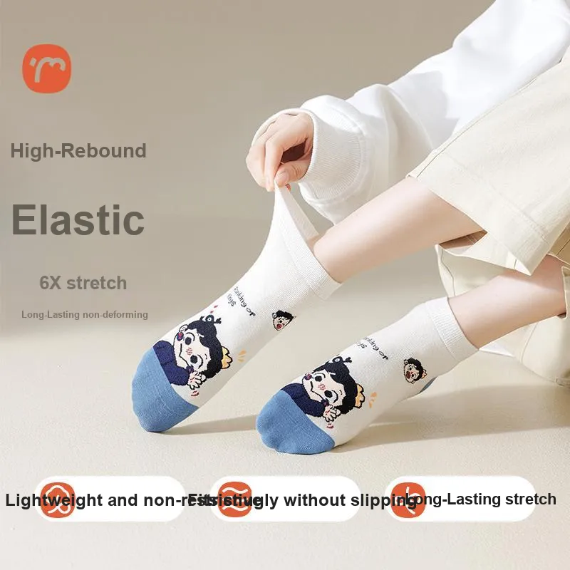 Temooues Ankle Socks Women's 5 Pack Prince Porgy-3