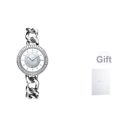 CIGA Design Кварцевый механизм Стальной ремешок Часы Женские Жемчужная раковина Циферблат