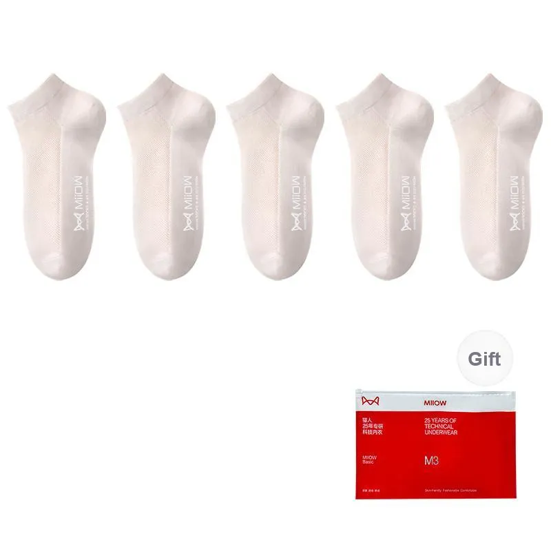 MIIOW Cool One Summer Series Ankle Socks Women's Shopping Bag 5 Pack-15