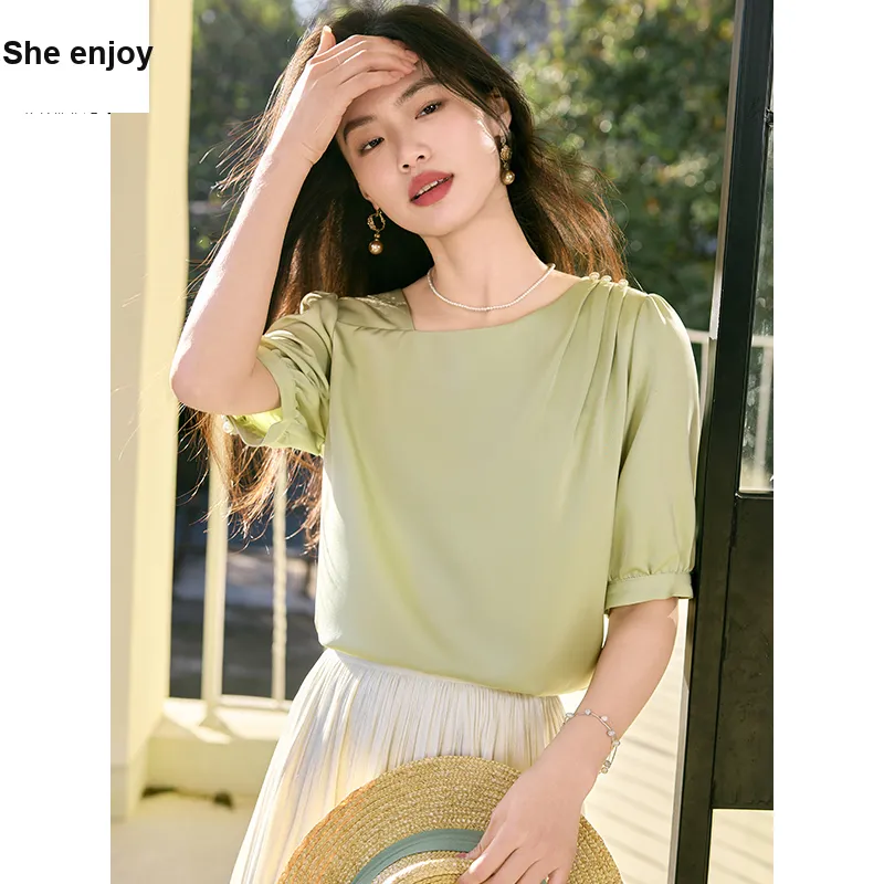 She Enjoys Chiffon Shirt Women's-10