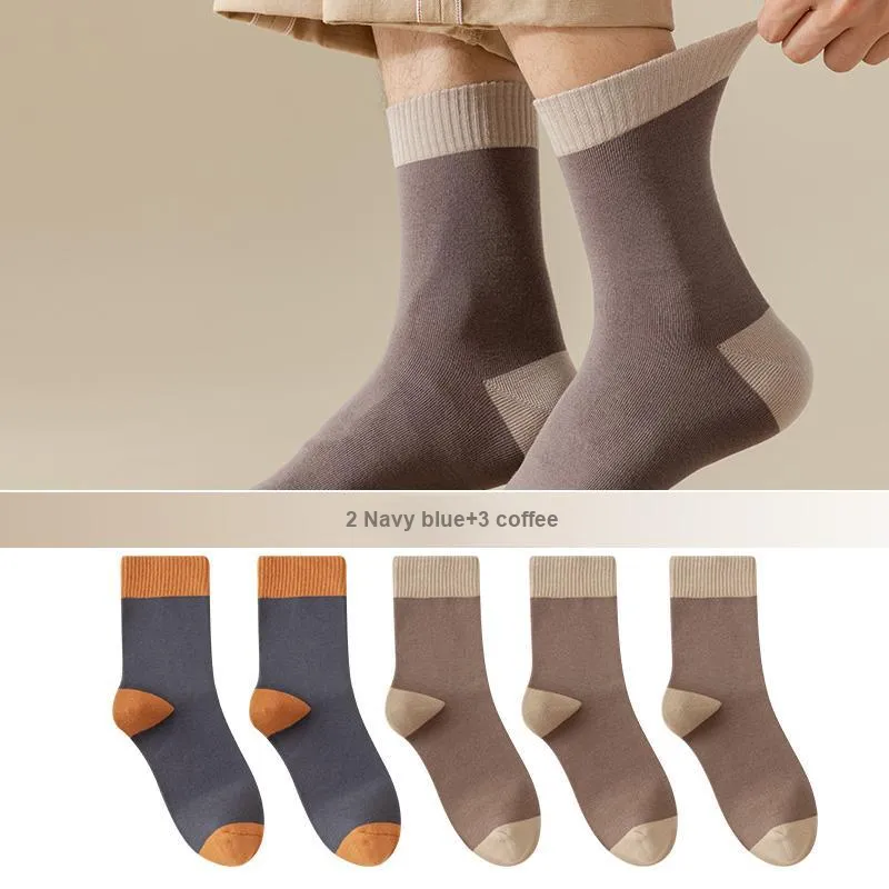 Lan Miao Mid Calf Socks Men's 5 Pack-11