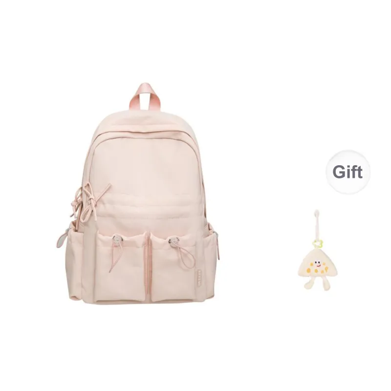 KAMLUI Nylon Backpack Regular Unisex Black/White/Pink/Yellow/Blue-10