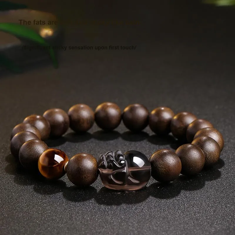 MUSHENGYUAN Fragrance Agarwood Precious Wood Bracelets Unisex-5