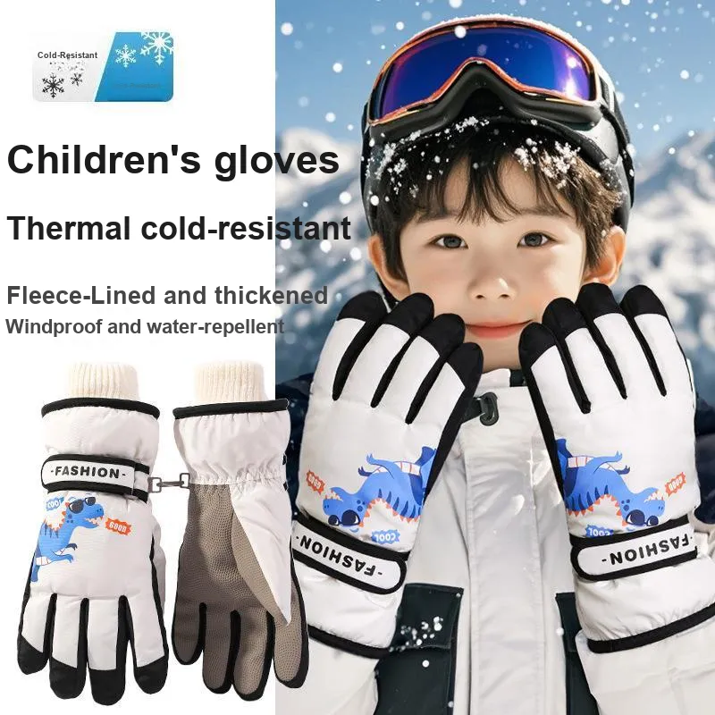 TANLU Ski Gloves Insulated For Cold Weather Outdoor Gloves Kids'-1