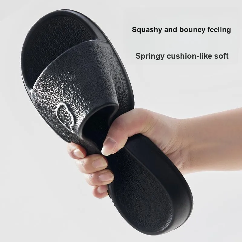UTUNE Summer Indoor Bathroom Bathing Slip Resistant Quiet Couple's Home Slippers-23