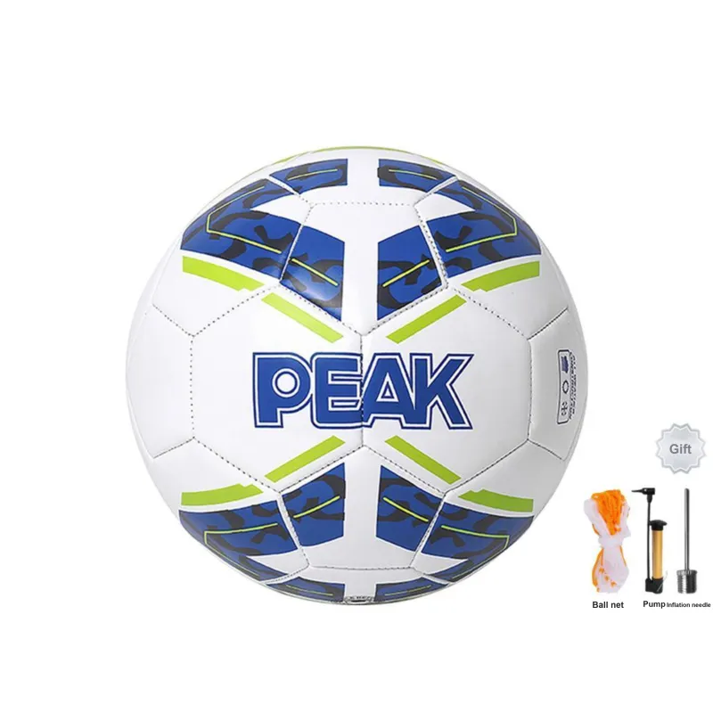 PEAK 4/5 Size Soccer PVC Seamless Thermal bonding Unisex White Blue-1