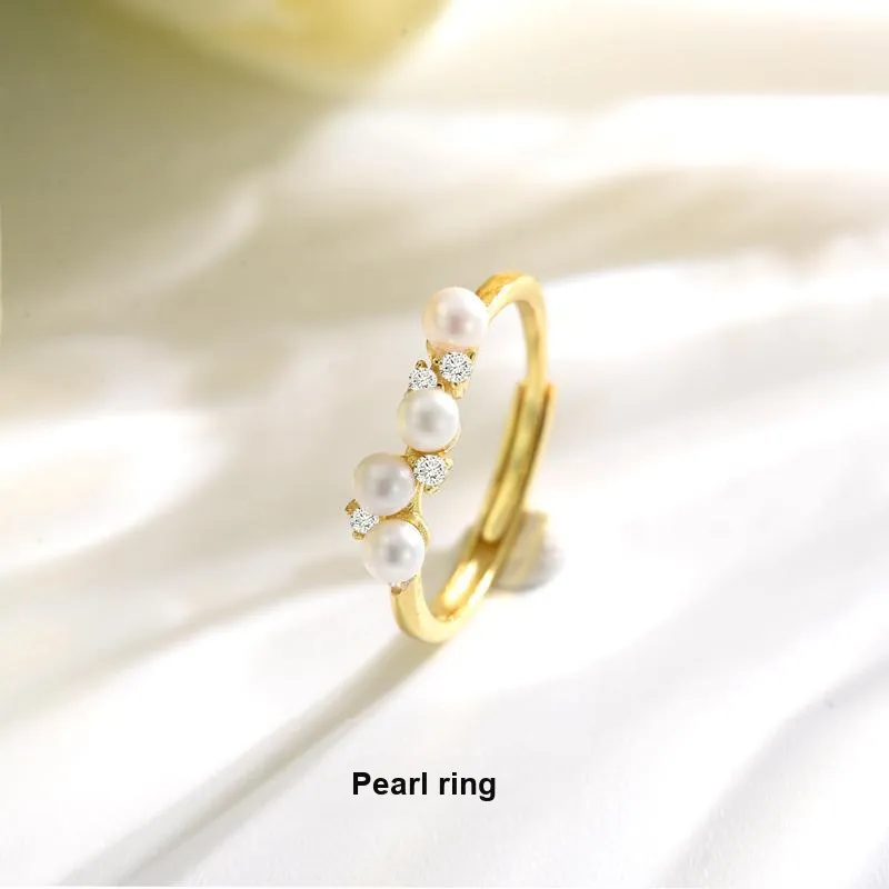 ZHENZHUAOMI Freshwater Pearl Rings Women's-1