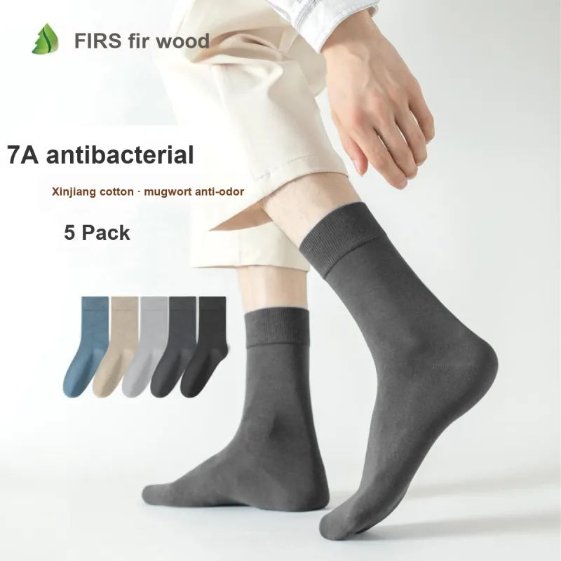 FIRS Mid Calf Socks Men's 5 Pack-11