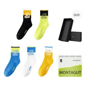 Montagut Mid Calf Socks Men's Box 5 Pack