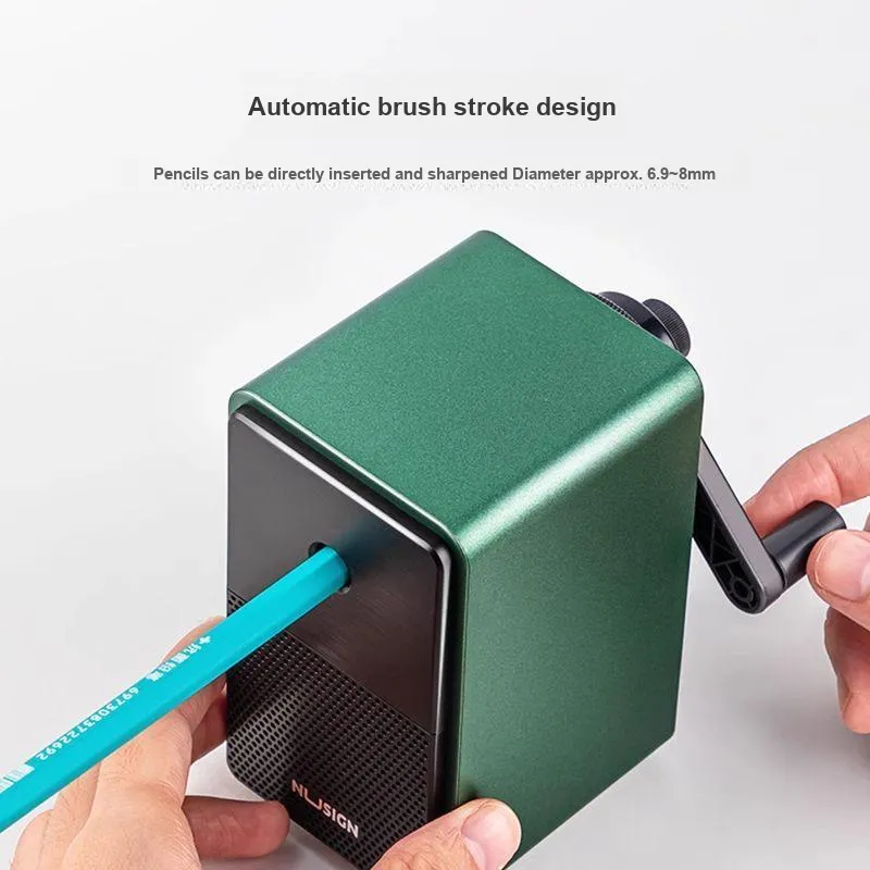 Nusign Automatic Manual Crank Knife Pen Reels / Sharpeners-4