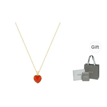YPYN 925 Sterling Silver Necklaces Women's Red