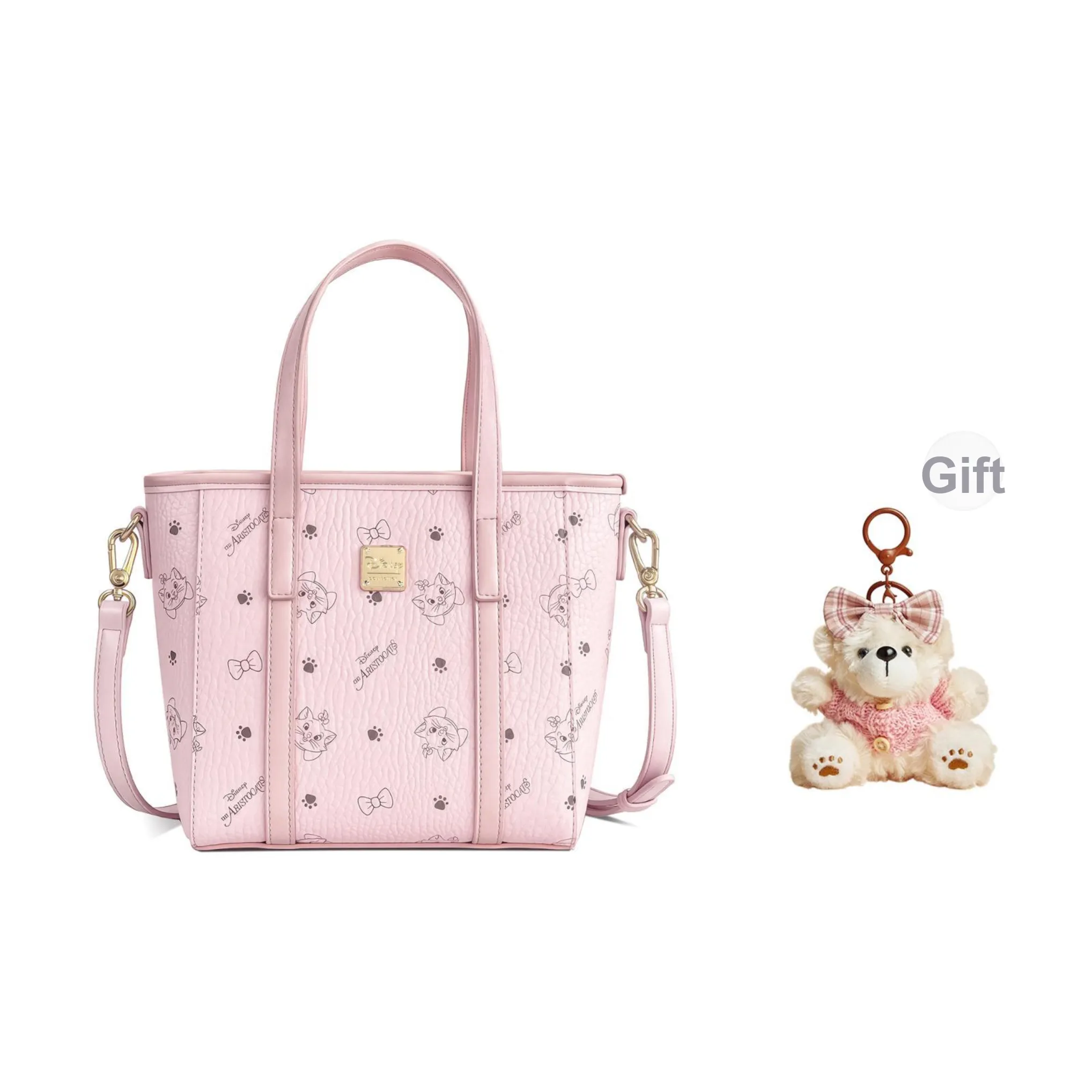 Disney Cat Velvet ПУ (полиуретан) Сумка Женская Розовая