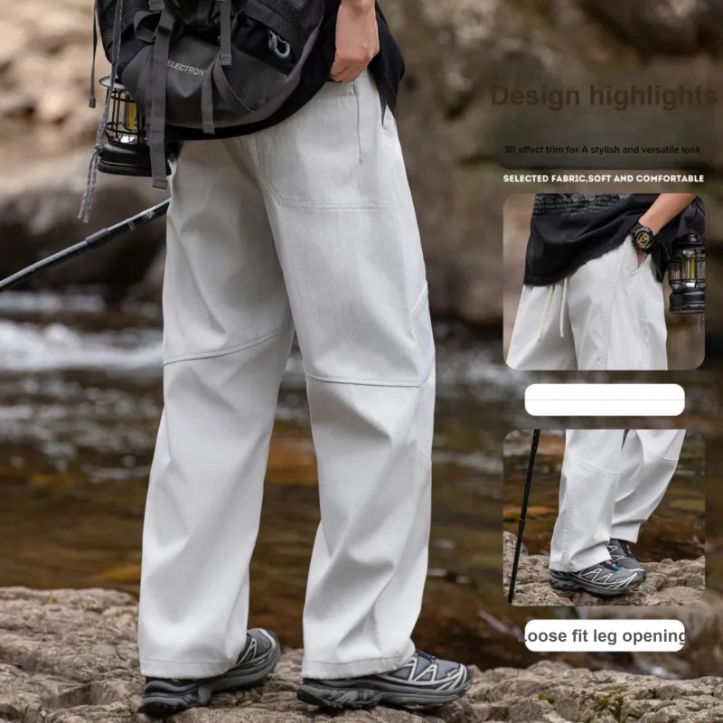 WOOD SOON Casual Pants Unisex-7