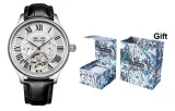 L-9162 Silver Case White Dial Black Strap