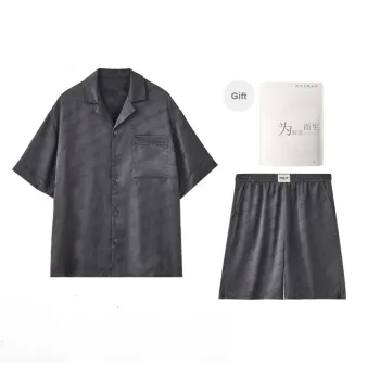 Red Beans At Home Pajama Set Men's Glacier Rock Gray