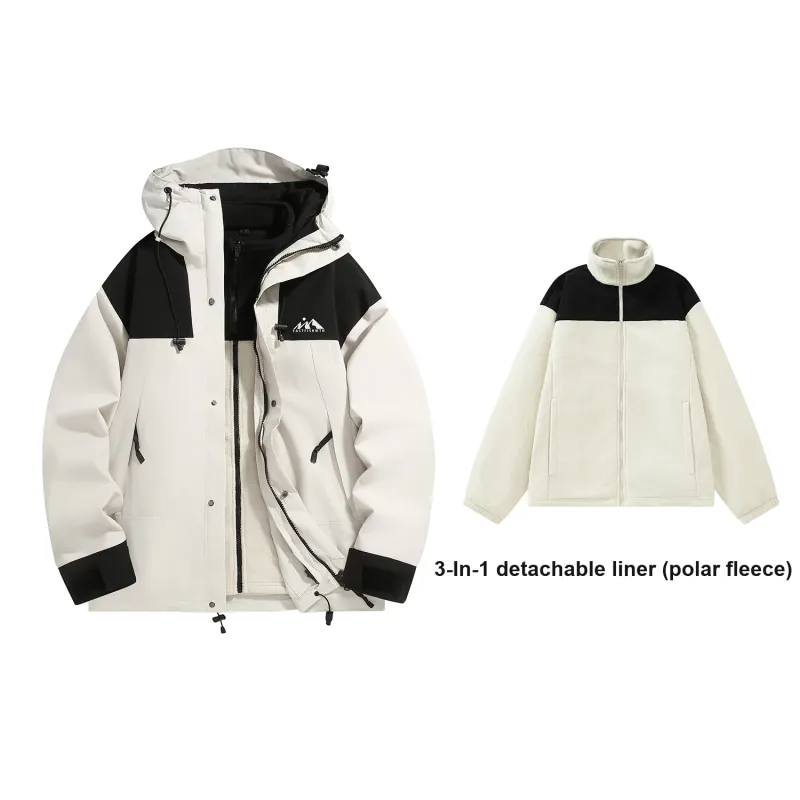 FASTFISH Water Resistant Windproof Warm Cold Resistant Windbreaker Jacket Unisex-8