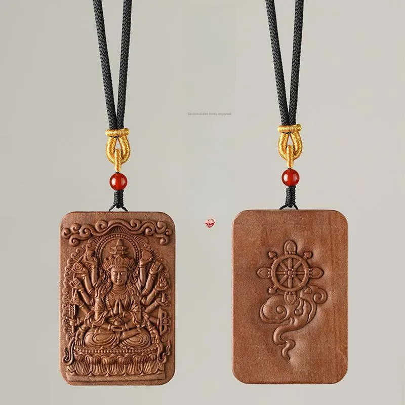 YUGONGYUAN Sandalwood Pendants Unisex-2