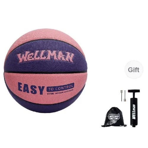 WELLman PU Basketball Rose Purple Size 6 Ball Indoor Outdoor Universal Women's