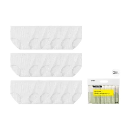 Badigao Disposable Underwear Women's 15 Shopping Bags White