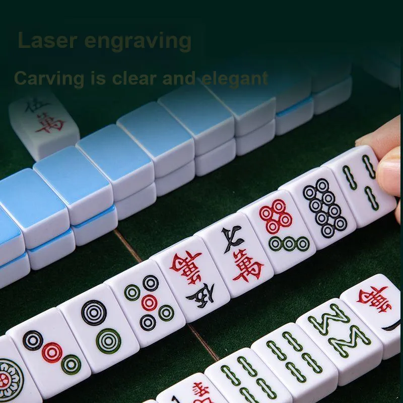 Lezhi By Me Portable Outdoor Mahjong Table Travel Foldable Set In Solid Wood Board Games-3