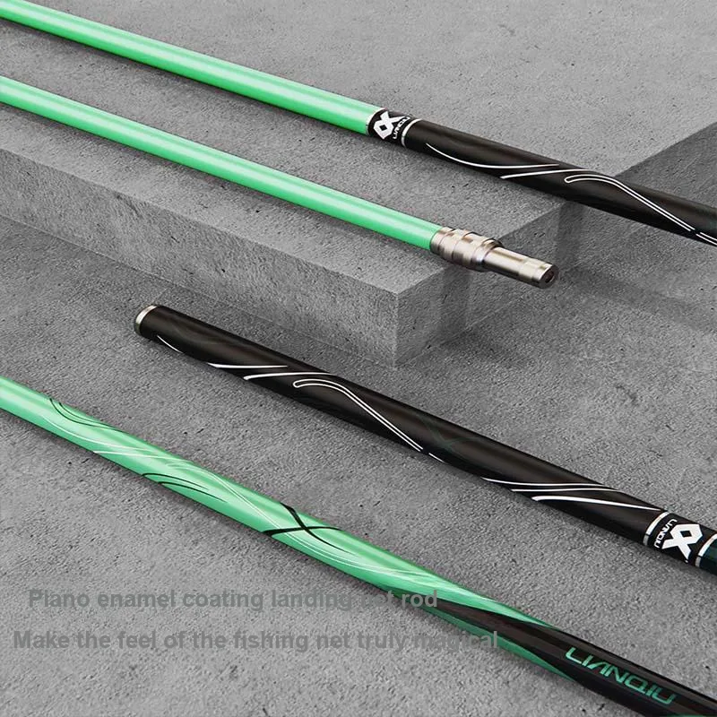 Even Ball Fishing Nets Carbon Fiber Sky Sword 4th Generation Fishing Net Pole Without Net Head Tiffany Blue-5
