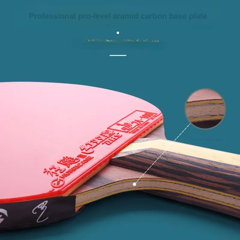 DHS Ping Pong Paddles Unisex Black/Red-5
