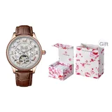 Heart-Fluttering Box-9162 Gold Case White Face