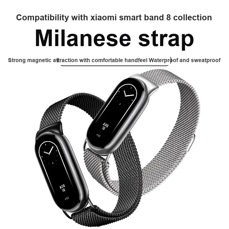 Miss Wrist Xiaomi Compatibility Watch Band 135~208mm Stainless Steel Material-1