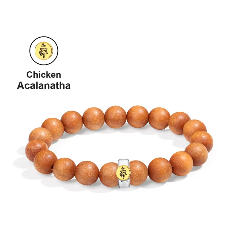 PUTUOSHANWENCHUANG Barbie Sandalwood Bracelets Unisex-11