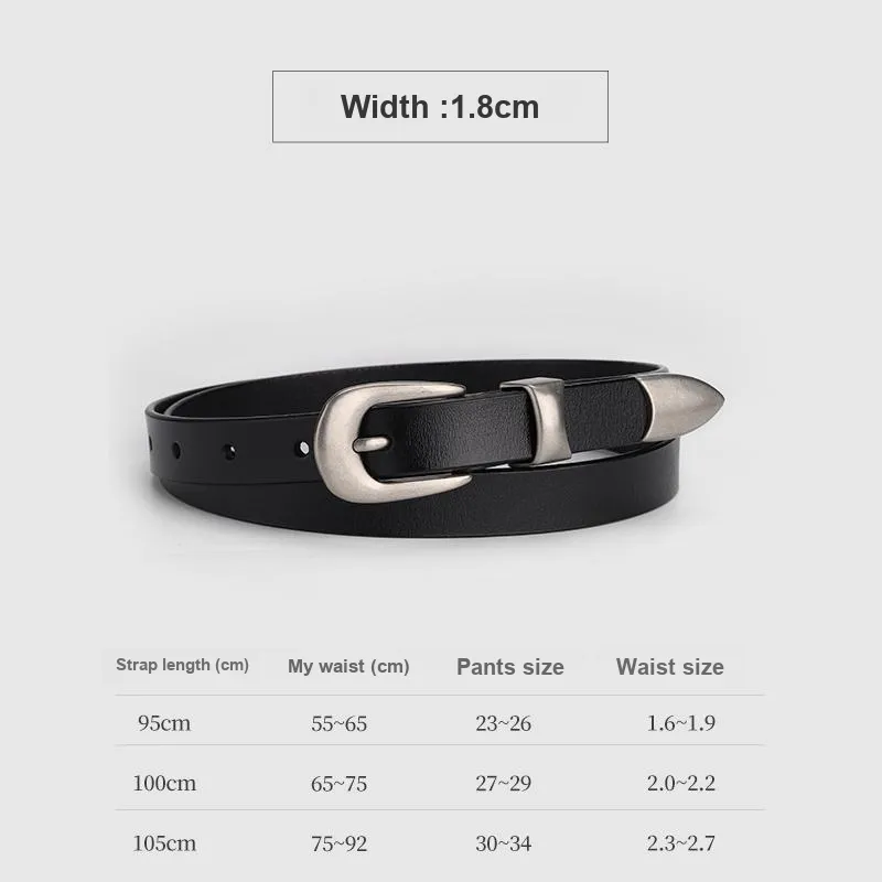 PALBAS PU Leather Belts Unisex 1.8cm-0