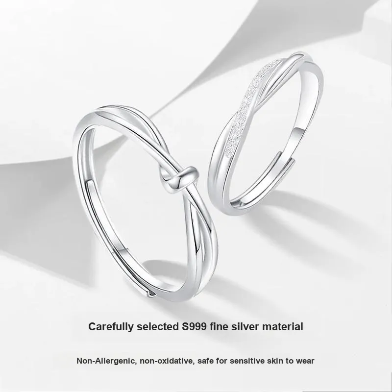 MISS TOOYA S999 Fine Silver Rings Unisex-2